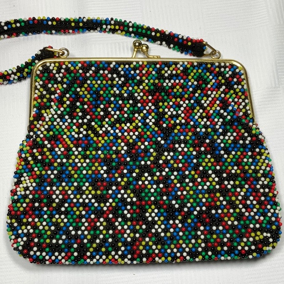 Vintage Handbags - Vintage Beaded Clutch Handbag